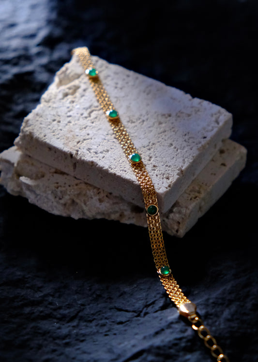 Fortune Emerald Bracelet