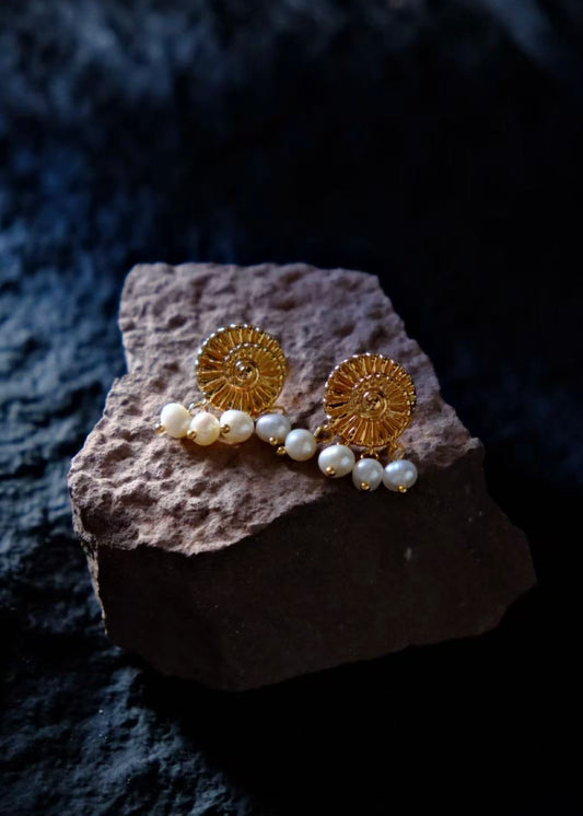 Helios Pearl Earrings