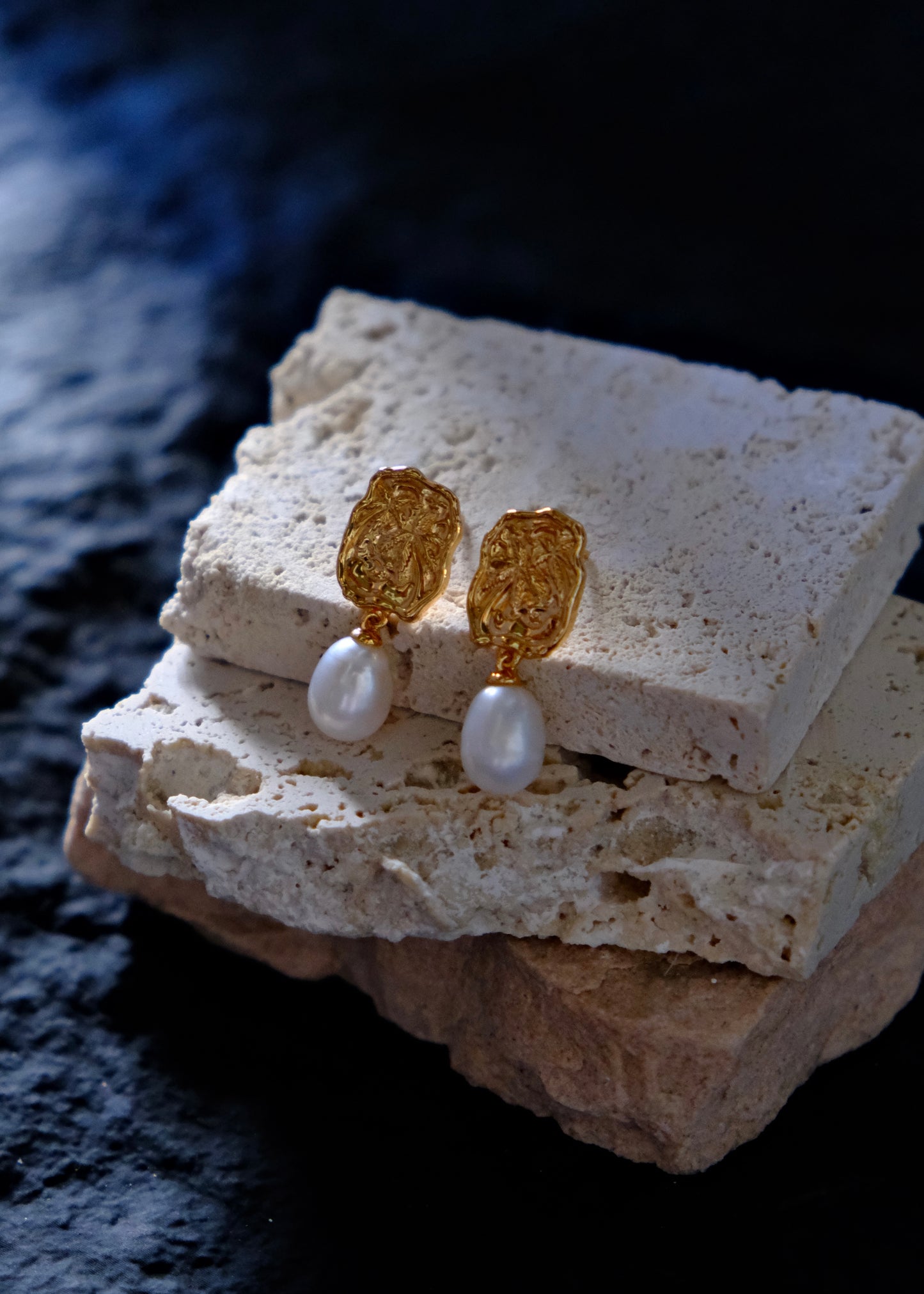 Moonlit Pearl Earrings