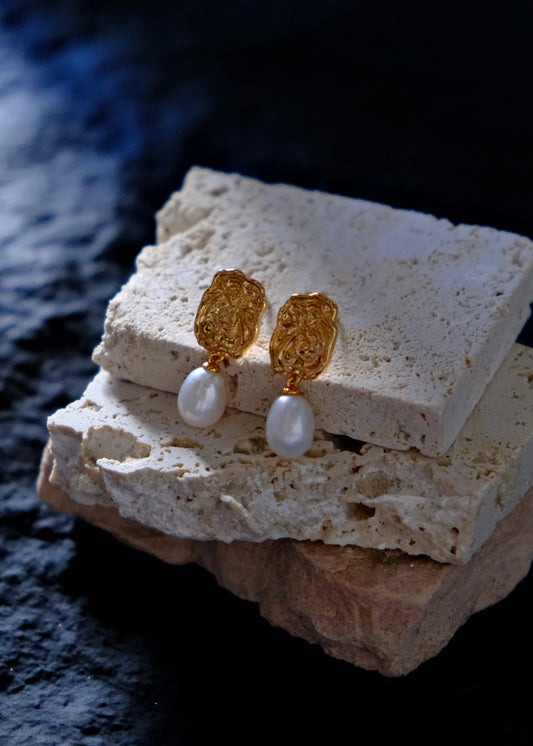 Moonlit Pearl Earrings